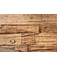 Invicta Interior Massief houten eettafel BARRACUDA 220cm naturel teakhout incl. glazen blad zwart metalen poten X-frame - 39699