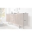 Invicta Interior Massief dressoir BARRACUDA 160cm antiek teakhout met stalen sledepoten - 37032
