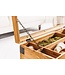 Invicta Interior Vintage salontafel SEVEN SEAS 100cm natuurlijk grenen massief hout glazen haarspeldpoten met opbergruimte - 41194