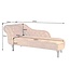 Invicta Interior Design chaise longue CHESTERFIELD 170cm mosterdgeel fluwelen knoopsluiting klinknagels - 41252