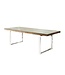 Invicta Interior Eettafel Barracuda X 180cm natuurel & Glasplaat / 39698 & 36648G