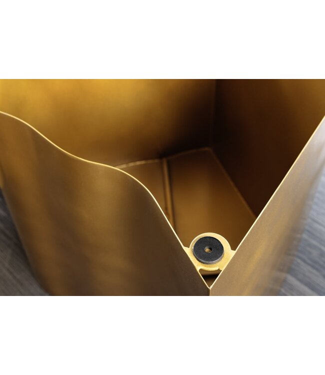 Invicta Interior Design set van 3 bijzettafels ORGANIC 80cm messing metalen boomstam salontafel handgemaakt - 42777