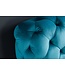 Invicta Interior Design tweepersoonsbed MODERN BAROK 180x200cm Pacific Blue Velvet Chesterfield kingsize bed - 41438