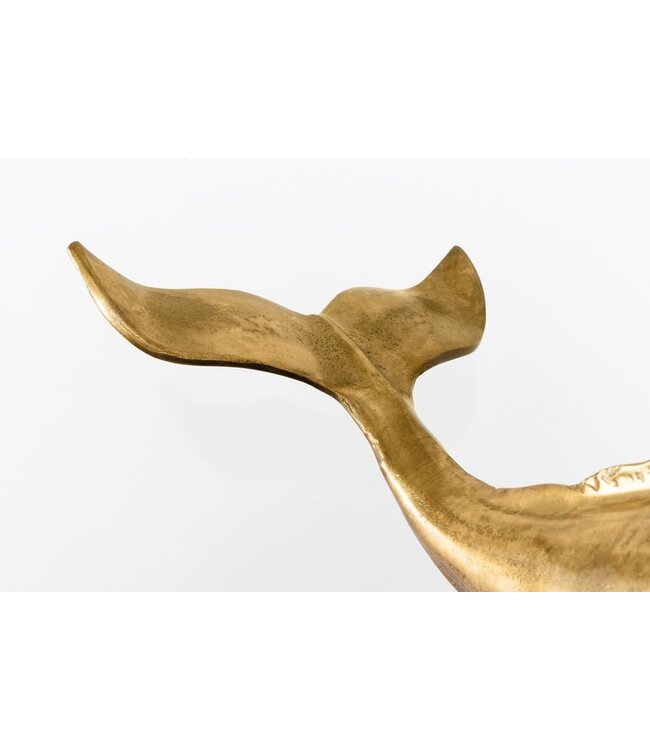 Invicta Interior Maritieme Skulptur WAL 70cm messing handgemaakte Metall Design Decoratie - 43036