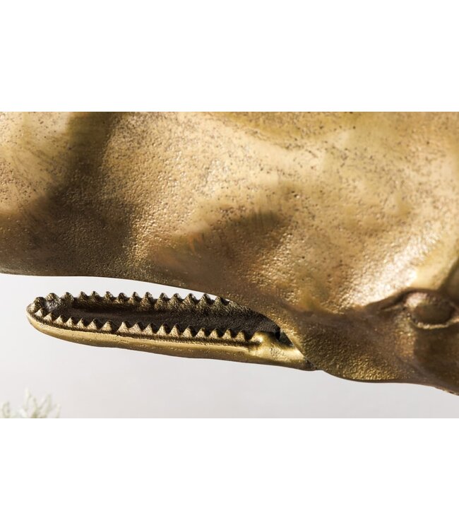 Invicta Interior Maritieme Skulptur WAL 70cm messing handgemaakte Metall Design Decoratie - 43036