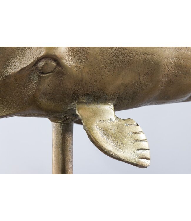 Invicta Interior Maritieme Skulptur WAL 70cm messing handgemaakte Metall Design Decoratie - 43036