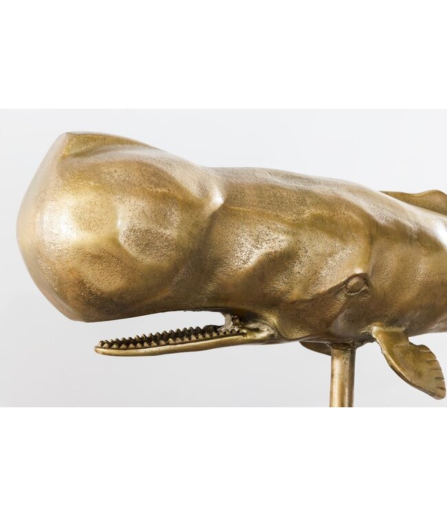 Invicta Interior Maritieme Skulptur WAL 70cm messing handgemaakte Metall Design Decoratie - 43036