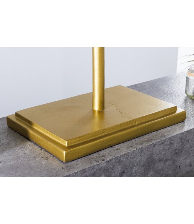 Invicta Interior Maritieme Skulptur HAI 103cm goud handgemaakt Metall Design Haifisch - 42986