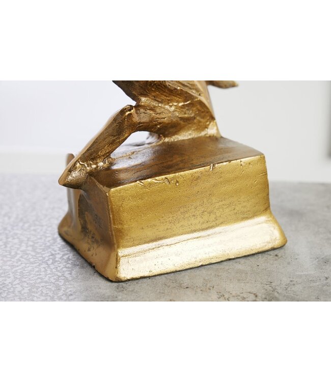 Invicta Interior Exclusieve buste paardenhoofd CABALLO 38cm messing handgemaakt aluminium sculptuur - 42989