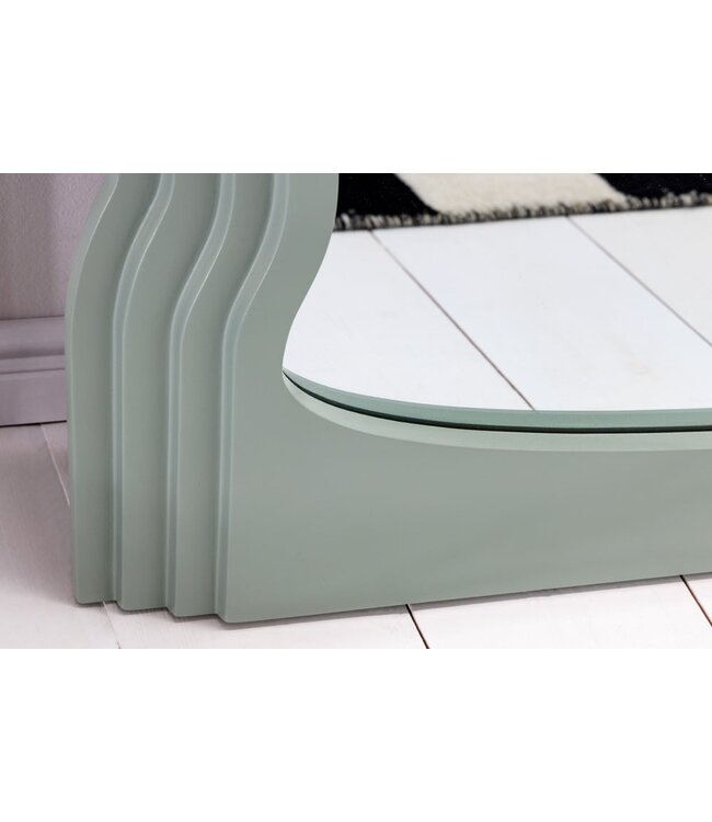 Invicta Interior Design wandspiegel WAVE 160cm saliegroen - 43157