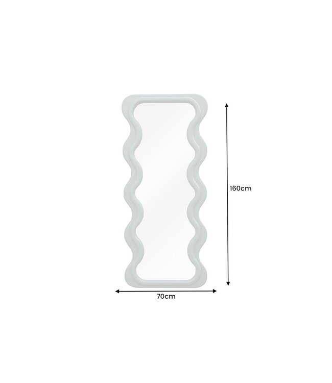 Invicta Interior Design wandspiegel CURVY 160cm saliegroen - 43160