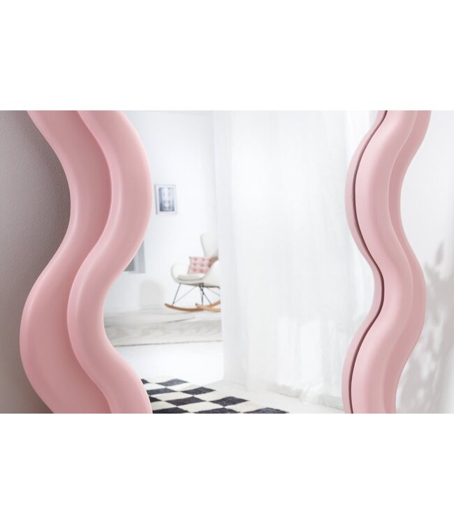 Invicta Interior Design wandspiegel CURVY 160cm roze - 43162