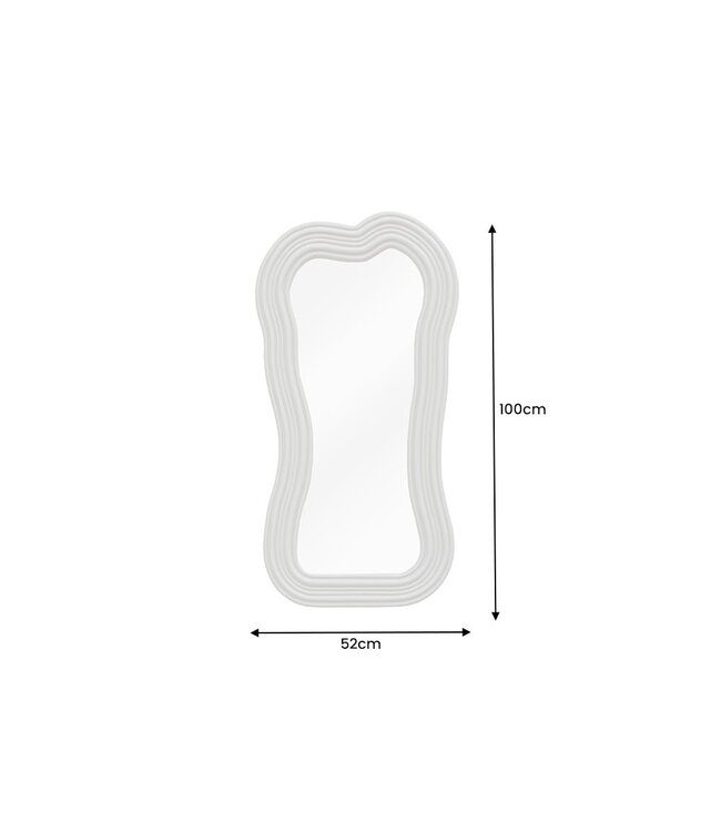 Invicta Interior Design wandspiegel ALICE II 100cm pastel grijs - 43164