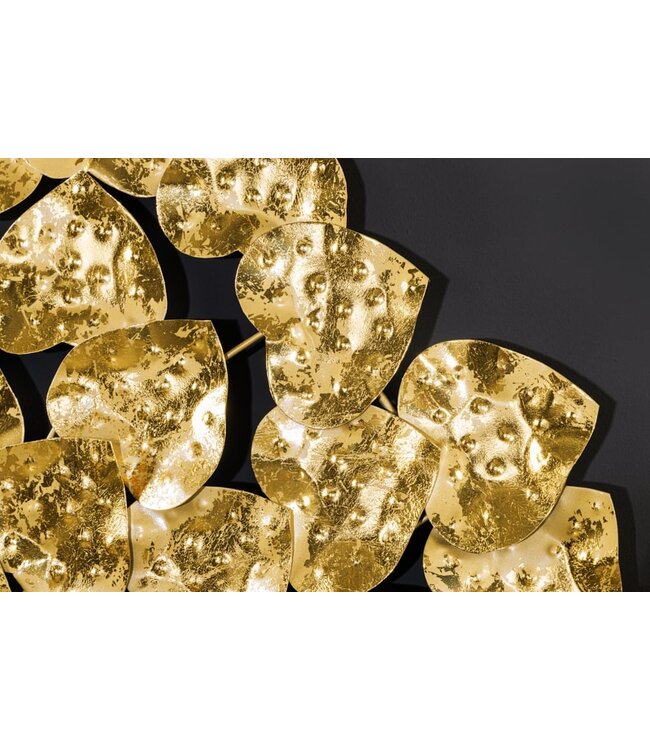 Invicta Interior Design Wanddeko TREE OF LIFE XXL 170cm goud Metall handgemaakte Ginkgo - 42782