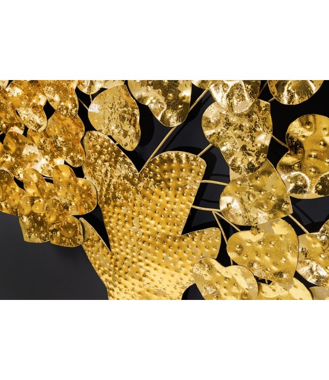 Invicta Interior Design Wanddeko TREE OF LIFE XXL 170cm goud Metall handgemaakte Ginkgo - 42782