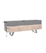 Invicta Interior Industrieel design tv-meubel ORGANIC ARTWORK 140 cm massief acaciahout ijzeren frame - 43305