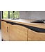 Invicta Interior Design TV-lowboard MAMMUT ARTWORK 150cm naturel zwart eiken rand metaal - 43124