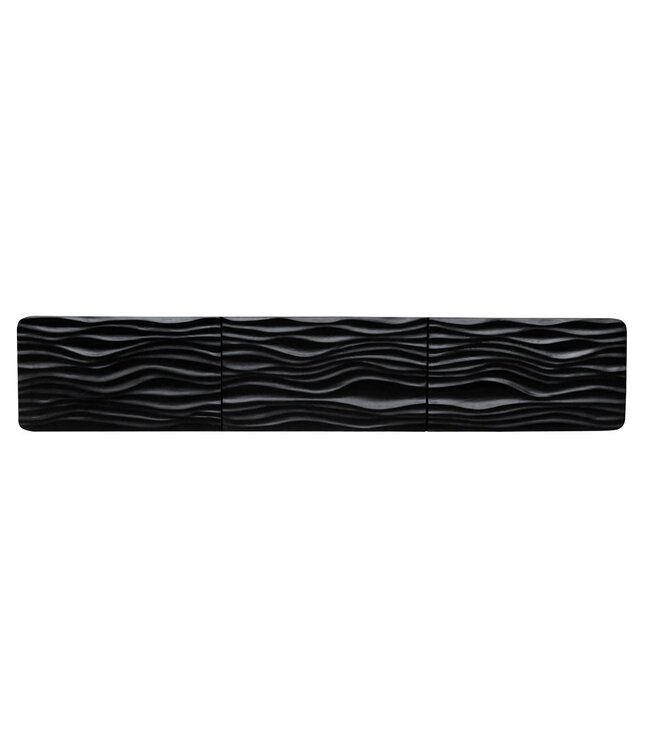 Invicta Interior Design TV-meubel WAVE 160cm zwart mango massief hout - 43477