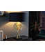 Invicta Interior Decoratieve tafellamp GINKGO 62cm zwartgouden metalen sculptuurlamp met marmeren voet - 41530