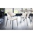 Invicta Interior Design stoel VOGUE wit Bouclé zwart metalen poten - 43147