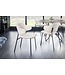 Invicta Interior Design stoel VOGUE wit Bouclé zwart metalen poten - 43147