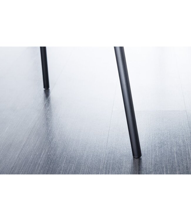 Invicta Interior Design stoel VOGUE grijs Boucle zwart metalen poten - 43149