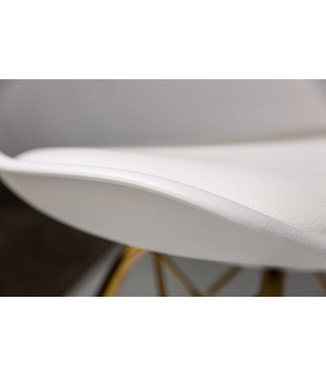 Invicta Interior Design stoel SCANDINAVIA MEESTERSTUK witgouden poten - 41698