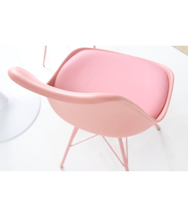 Invicta Interior Retro stoel SCANDINAVIA MEESTERSTUK roze - 42040