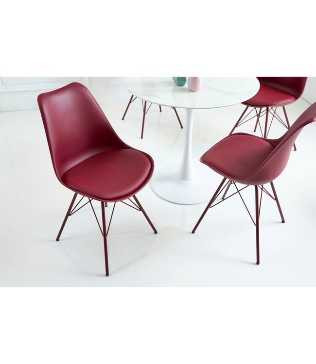 Invicta Interior Retro stoel SCANDINAVIA MEESTERSTUK rood - 42039