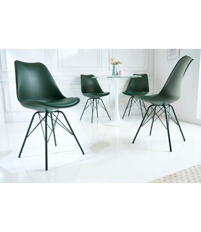 Invicta Interior Retro stoel SCANDINAVIA MEESTERSTUK donkergroen - 42037