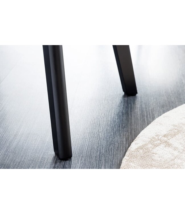 Invicta Interior Design stoel NORDIC STAR groene structuurstof houten poten - 43425