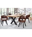Invicta Interior Design stoel NORDIC STAR antiek bruin houten poten - 43422