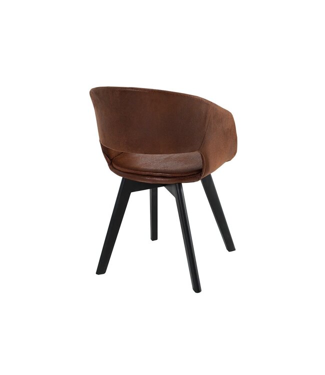 Invicta Interior Design stoel NORDIC STAR antiek bruin houten poten - 43422