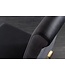 Invicta Interior Elegante stoel MODERN BAROQUE zwart fluweel gouden poten van roestvrij staal - 42316