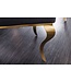 Invicta Interior Elegante stoel MODERN BAROQUE zwart fluweel gouden poten van roestvrij staal - 42316