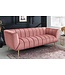 Invicta Interior Sofa NOBLESSE 225cm Fluweel oud roze Gouden/ 43264