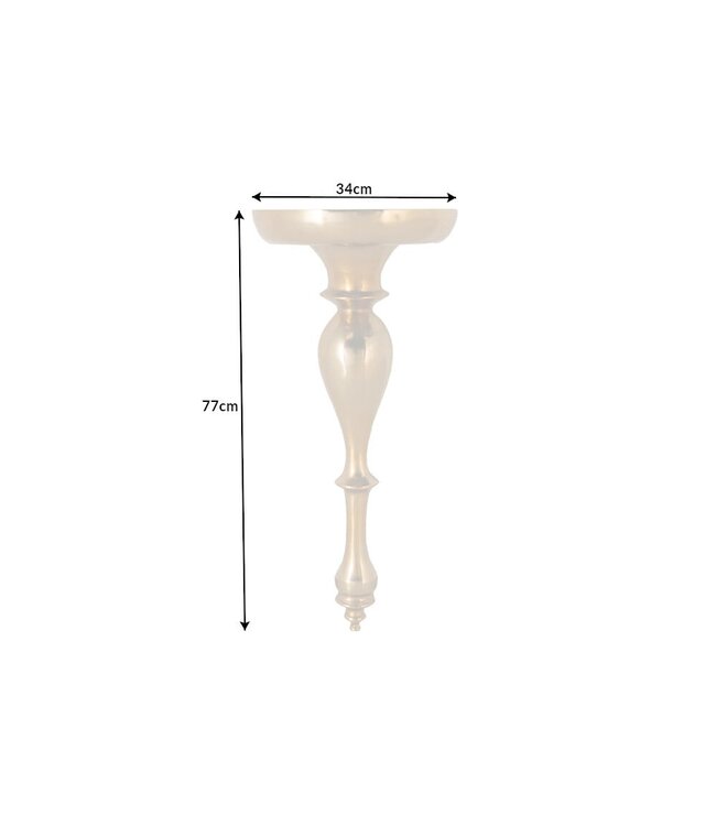 Invicta Interior Barokke wandconsole SCALA 80cm goud metalen wandplank handgemaakte wanddecoratie - 42265