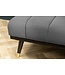 Invicta Interior Design 3-zits loungebank PETIT BEAUTÉ 180cm grijs fluwelen slaapbank - 40028