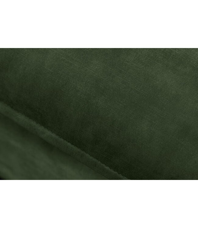 Invicta Interior Grote kruk HEAVEN 100cm donkergroen fluweel bankkruk in landelijke stijl wasbare hoes - 40834