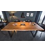 Invicta Interior Massief houten eettafel MAMMUT 180 cm wilde acaciaboom rand industrieel design 3,5 cm tafelblad - 43427