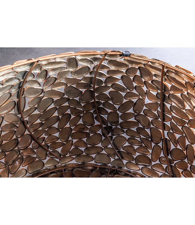 Invicta Interior Ronde salontafel STONE MOSAIC 75cm koper metaal mozaiek handgemaakt - 41434