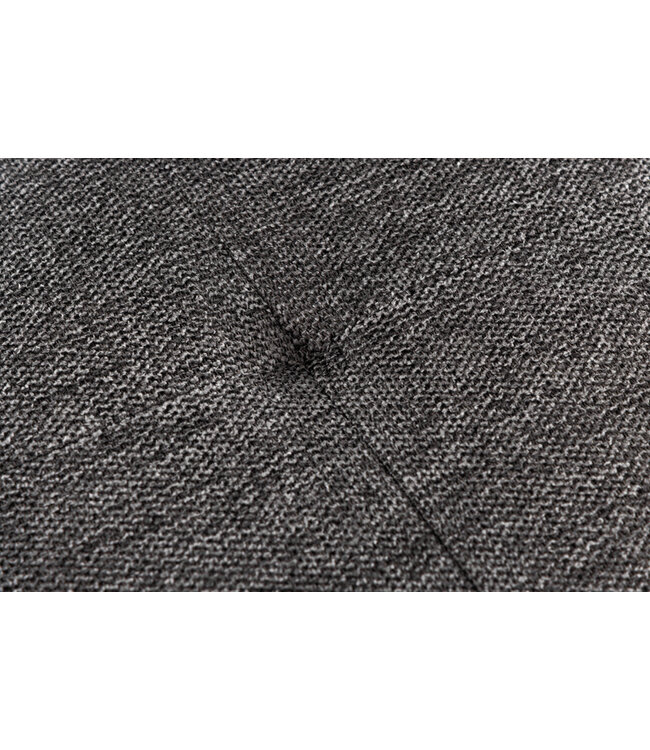 Invicta Interior Design bank BOUTIQUE 100cm grijze structuurstof zwarte metalen poten - 43315