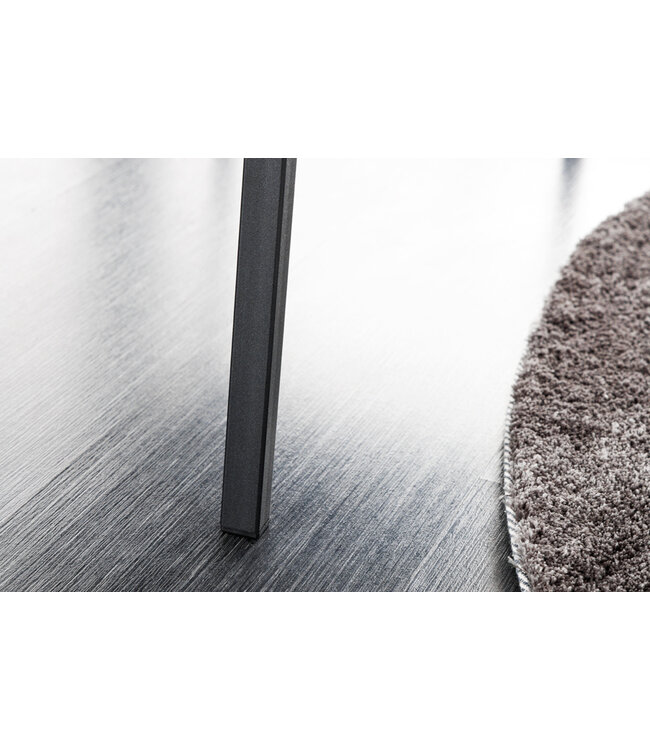 Invicta Interior Design bank PETIT BEAUTE 80cm grijs fluweel zwart frame - 43314