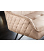 Invicta Interior Design bank EUPHORIA 160cm champagne greige fluweel haarspeldpoten metalen poten armleuningen - 43126
