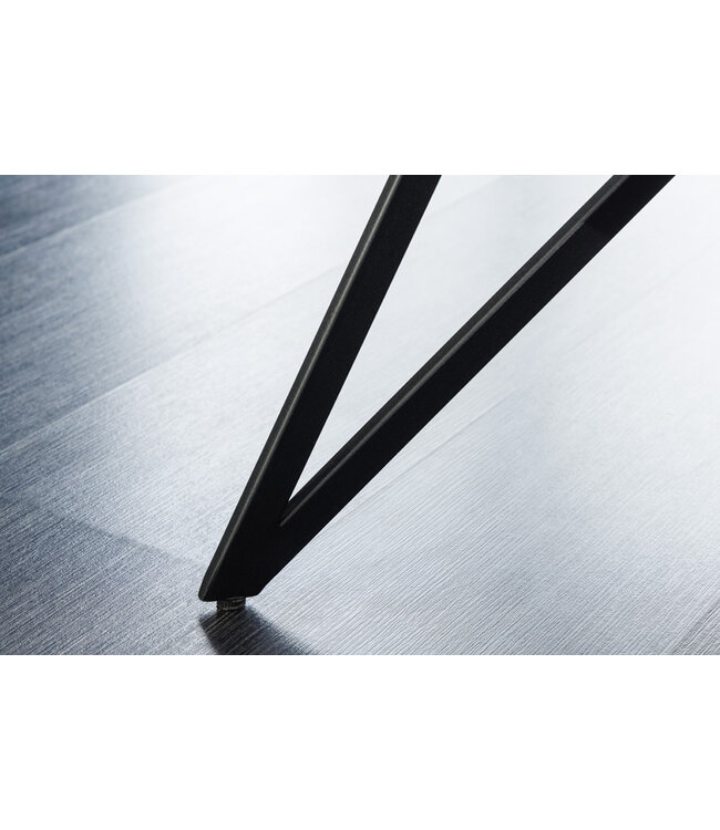 Invicta Interior Design bank EUPHORIA 160cm champagne grijs fluweel haarspeldpoten metalen poten armleuningen - 43126