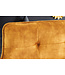 Invicta Interior Design bank EUPHORIA 160cm mosterdgeel fluweel retrostijl decoratief quilten haarspeldpoten metalen poten armleuningen - 43128