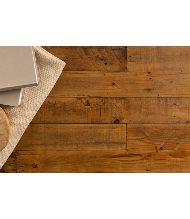 Invicta Interior industrieele bank FINCA 165cm vintage bruin gerecycled grenenhout - 41288