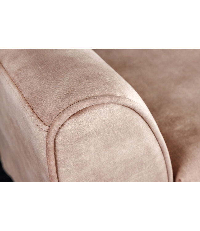 Invicta Interior Design bank SCARLETT 90cm beige koffiefluweel - 43279