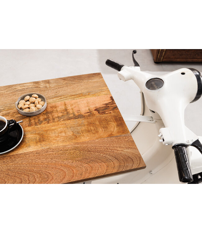 Invicta Interior Extravagante barkast SCOOTER 250cm witte retro console scooter met mangohout upcycling - 42104