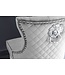 Invicta Interior Design barkruk CASTLE DELUXE grijs fluweel zilver roestvrij staal Chesterfield - 43213